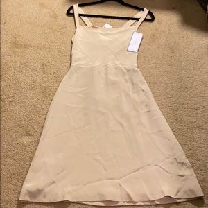 J Crew champagne/ cream silk dress NWT size 4 NEW